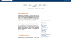 Desktop Screenshot of meuspassarosbrancosvoaram.blogspot.com
