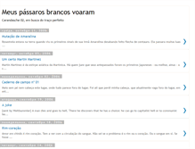 Tablet Screenshot of meuspassarosbrancosvoaram.blogspot.com