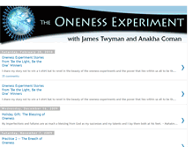 Tablet Screenshot of onenessexperiment.blogspot.com