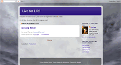 Desktop Screenshot of live-for-life.blogspot.com