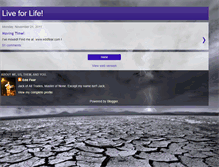 Tablet Screenshot of live-for-life.blogspot.com