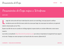 Tablet Screenshot of pensamientosdeoveja.blogspot.com