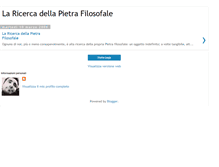 Tablet Screenshot of laricercadellapietrafilosofale.blogspot.com