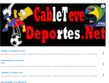 Tablet Screenshot of cabletevedeportes.blogspot.com