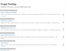 Tablet Screenshot of myfrugalfindings.blogspot.com