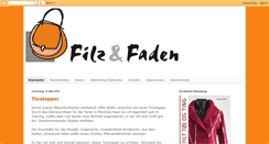 Desktop Screenshot of filz-und-faden.blogspot.com