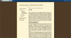 Desktop Screenshot of preparacionyacabadodeprendas.blogspot.com