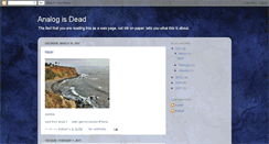 Desktop Screenshot of analogisdead.blogspot.com