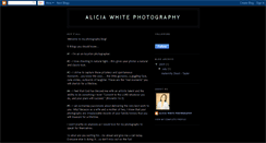 Desktop Screenshot of aliciawhitephotography.blogspot.com