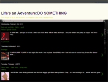Tablet Screenshot of lifesanadventuredosomething.blogspot.com