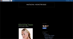 Desktop Screenshot of natasha-henstridge-bio.blogspot.com