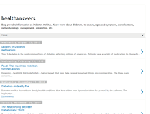 Tablet Screenshot of factsaboutdiabetes.blogspot.com