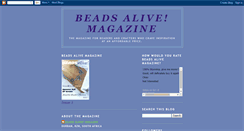 Desktop Screenshot of beadsalivemagazine.blogspot.com