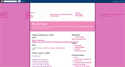 Desktop Screenshot of mylifepoem.blogspot.com