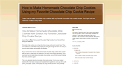 Desktop Screenshot of howtomakehomemadechocolatechipcookies.blogspot.com