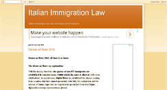 Desktop Screenshot of italian-immigration-law.blogspot.com