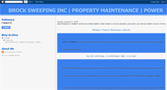 Desktop Screenshot of brocksweeping.blogspot.com