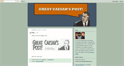 Desktop Screenshot of greatcaesarspost.blogspot.com