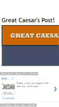 Mobile Screenshot of greatcaesarspost.blogspot.com