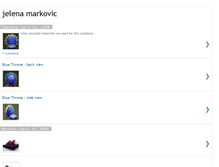Tablet Screenshot of jelenamarkovic.blogspot.com