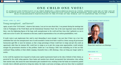 Desktop Screenshot of onechildonevote.blogspot.com