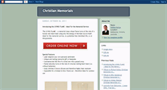 Desktop Screenshot of christian-memorials.blogspot.com