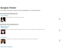 Tablet Screenshot of bangkokinsider.blogspot.com