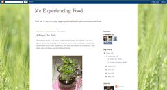 Desktop Screenshot of meexperiencingfood.blogspot.com