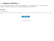 Tablet Screenshot of masters-of-dofus.blogspot.com