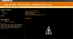 Desktop Screenshot of lojadabia.blogspot.com