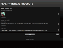 Tablet Screenshot of healthyherbalproducts.blogspot.com