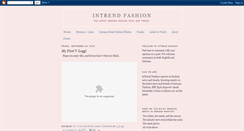 Desktop Screenshot of intrendfashionblog.blogspot.com