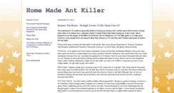 Desktop Screenshot of home-made-ant-killer.blogspot.com