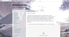 Desktop Screenshot of breakdancejoy.blogspot.com