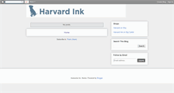 Desktop Screenshot of harvardink.blogspot.com