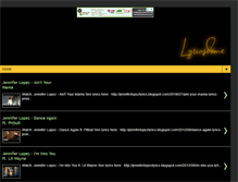 Tablet Screenshot of lyrics-dome.blogspot.com
