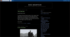 Desktop Screenshot of dogmountain.blogspot.com