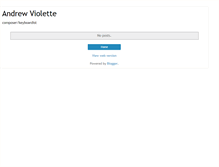 Tablet Screenshot of andrewviolette.blogspot.com