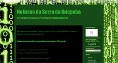 Desktop Screenshot of noticiasdaserradaibiapaba.blogspot.com