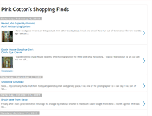 Tablet Screenshot of pinkcottonshoppingblog.blogspot.com