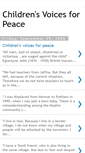 Mobile Screenshot of childrensvoicesforpeace.blogspot.com