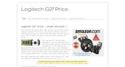 Desktop Screenshot of logitechg27price.blogspot.com