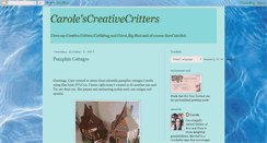 Desktop Screenshot of carolescreativecritters.blogspot.com
