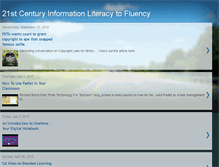 Tablet Screenshot of 21stinfoliteracy.blogspot.com