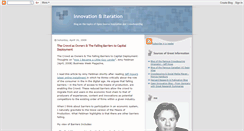 Desktop Screenshot of innovationiteration.blogspot.com