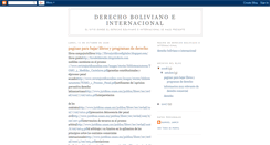 Desktop Screenshot of derechobolivianoeinternacional.blogspot.com