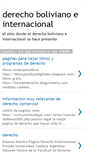 Mobile Screenshot of derechobolivianoeinternacional.blogspot.com