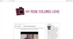 Desktop Screenshot of myrosecoloredlens.blogspot.com