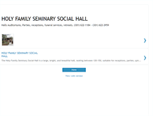 Tablet Screenshot of holyfamilyseminarysocialhall.blogspot.com