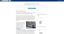 Desktop Screenshot of horsewatchnyc.blogspot.com